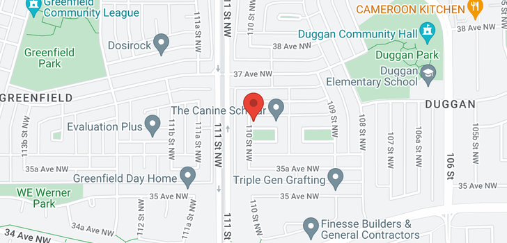map of 3623 110 ST NW NW
